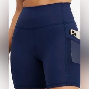 Fabletics Deep Blue High-Waist shorts with Pocket